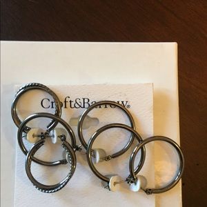 Gun Metal Earrings 3 pair set for sensitive ears